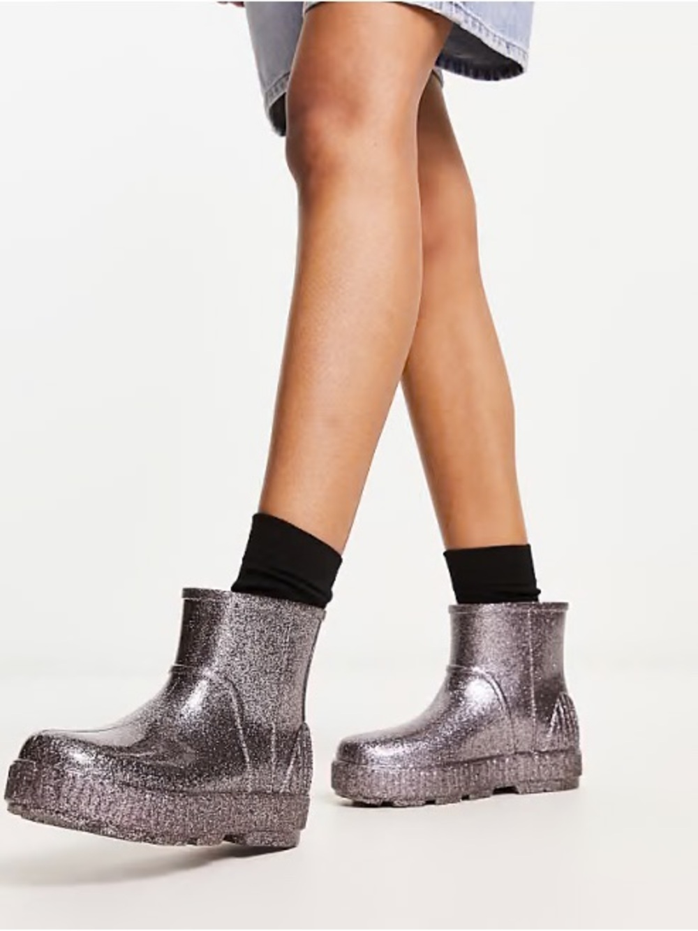 Ugg drizlita glitter wellie boots Size 6